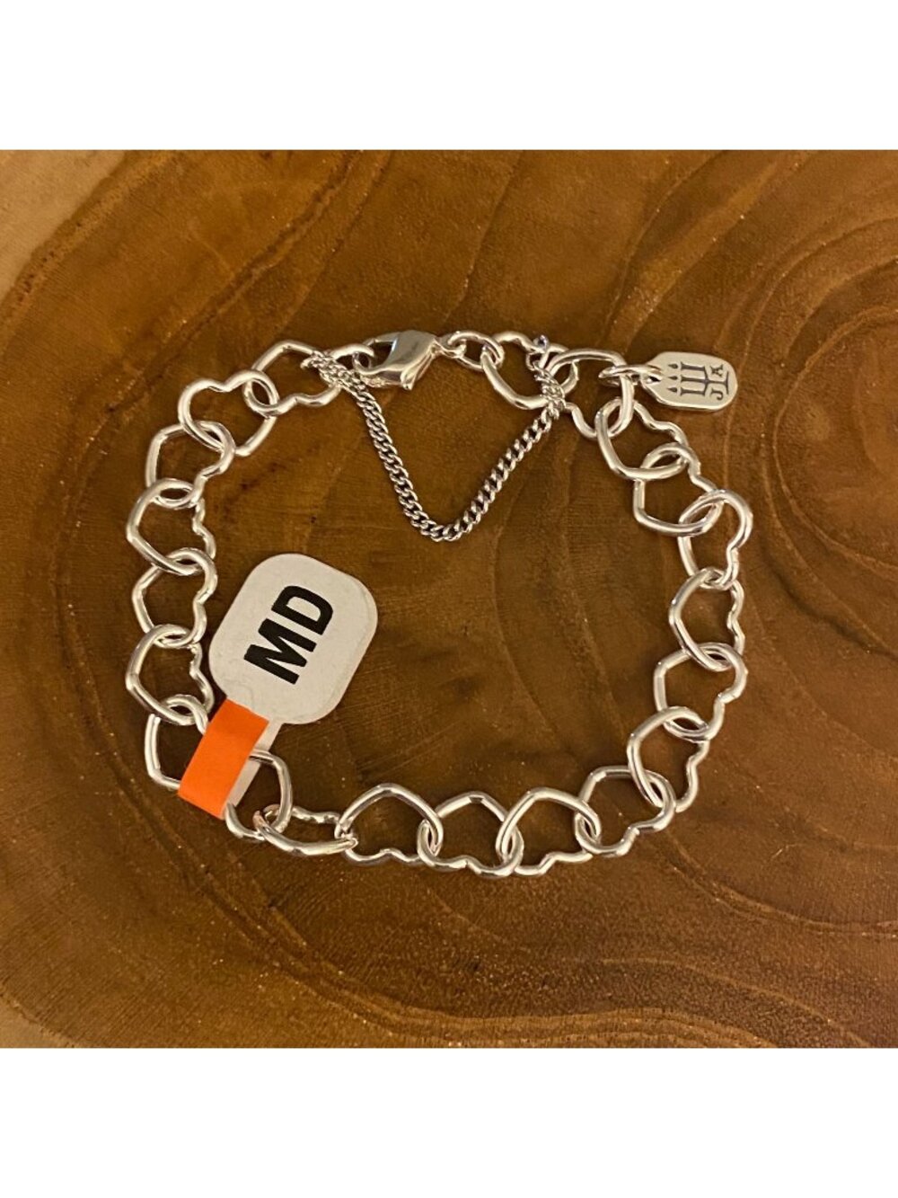 James Avery Connected Hearts Charm Bracelet, Size M